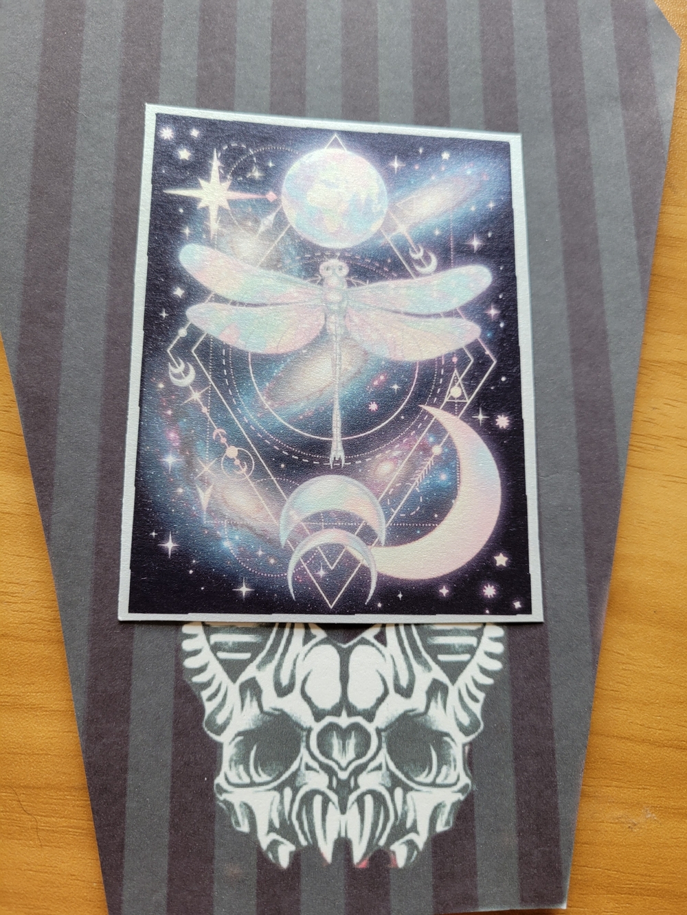 💀NEW💀 Hand Crafted Iridescent Dragonfly Moon Magnet